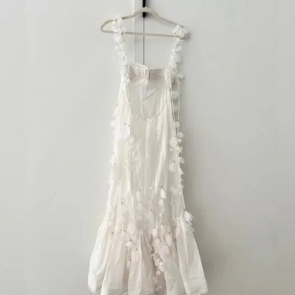 GORGEOUS white Zimmerman dress. Size 4, worn once but looks brand new - Picture 3 of 5
